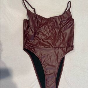 Stylish Burgundy Bodysuit